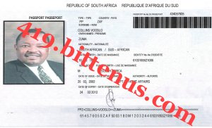 International Passport Mr.Collins Vooslo Zuma